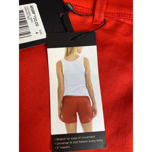 The Limited Red Tailored 5" Shorts Women's Size 4 NWT - Picture 4 of 10